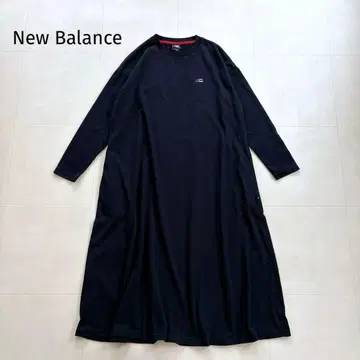 [ 새상품급 ] 뉴발란스 티셔츠OP 네이비 루즈핏 롱 긴팔 M
