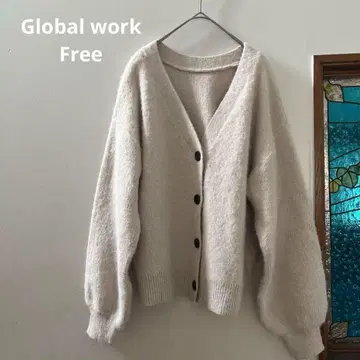 Global work 재규어 가디건 프리