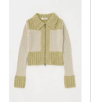 MOUSSY / MIX PATTERN ZIP UP POLO CD