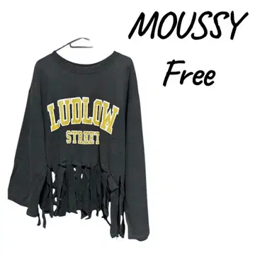 MOUSSY LUDLOW STREET 프린지 맨투맨 Free