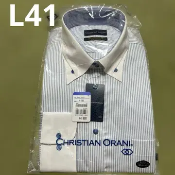 새상품 CHRISTIAN ORANI 스트라이프 Y셔츠 L41-82 사이즈