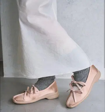 르탈론 더블 리본 발레리나 신발 핑크 22.5cm