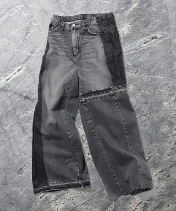 Wrangler/랭글러 WREMAKE FLARE 와이드 데님 팬츠