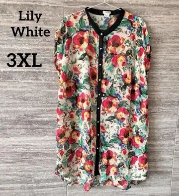 LilyWhite 릴리화이트 새상품급 꽃무늬 튜닉 원피스 빅 사이즈