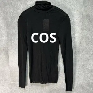 COS 울 100% 니트 터틀넥 블랙