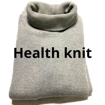 Health knit 슈퍼 헤비 와플 터틀넥 그레이 L 42
