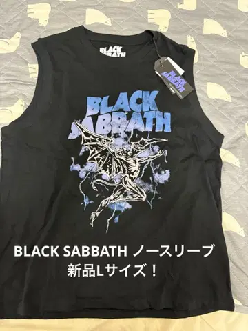 새상품 L! BLACK SABBATH 블랙 사바스 슬리브리스 셔츠 탱크탑