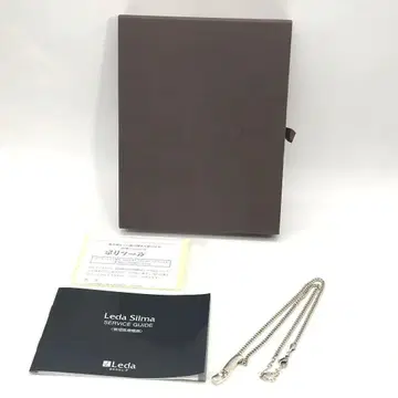 정가 107,800엔 LEDA 레다실마 슈퍼 M 목걸이 상자 설명서 포함
