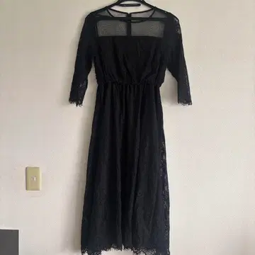 블랙 레이스 원피스