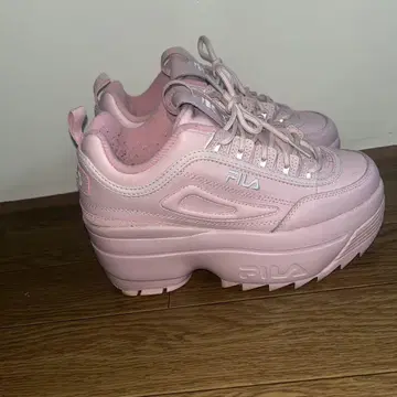 FILA 핑크 통굽 스니커즈