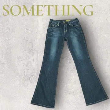 [ 새상품급 ] SOMETHING 썸씽 플레어 부츠컷 데님