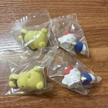 산리오 바탄큐 폼폼푸딩 키티 4체 세트