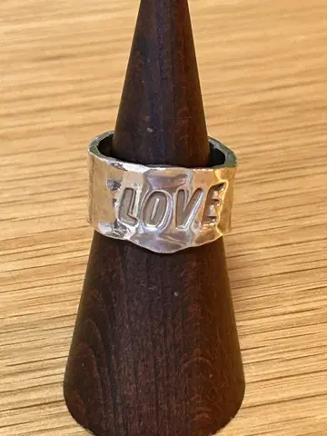 LOVE PEACE 반지 실버 925