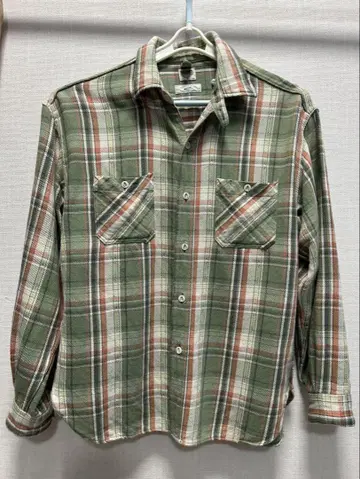 BARNS OUTFITTERS 체크 무늬 플란넬 셔츠 XL