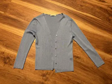 아나이 아세테이트 폴리에스테르 V넥 가디건 38