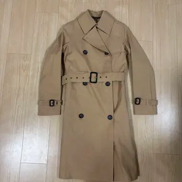 MACKINTOSH 매킨토시 고무 코팅 트렌치코트 체크 안감