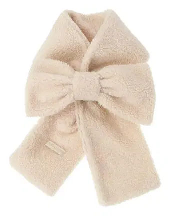 캔디 스트리퍼 BOA 리본 머플러 아이보리