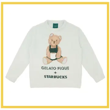 gelato pique 파우더 베어 자카드 풀오버 민트 그린