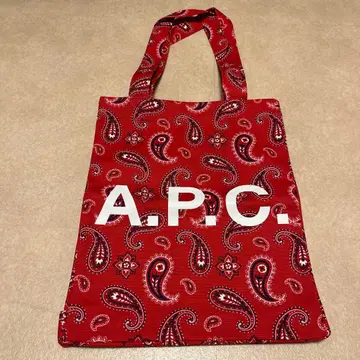 A.P.C. 페이즐리 무늬 토트백