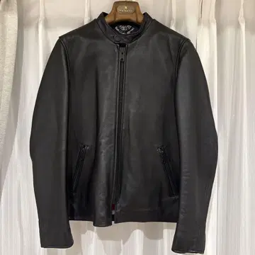 Schott TK 콜라보 블랙 가죽 자켓