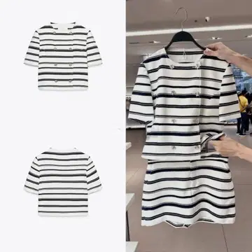 zara 티셔츠 자켓 팬츠 셋업 시착만 한 상품 xs.s