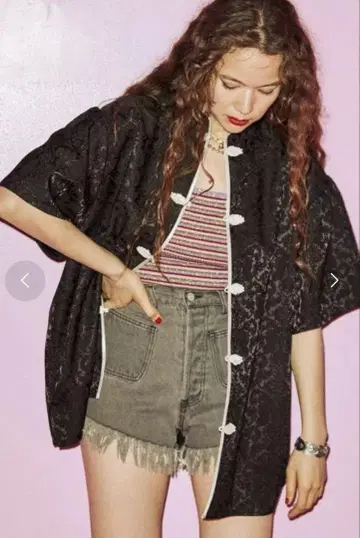 jouetie 스탠드 카라 차이나 셔츠 블랙 외 2점 세트 [ ]