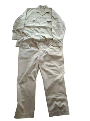 베이지 작업복 작업옷 상하의 5L
