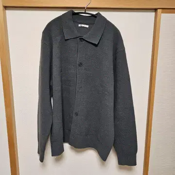 새상품 ZARA 그레이 버튼업 니트 스웨터