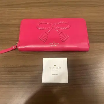케이트 스페이드 kate spade 장지갑 핑크 리본 여성용 익명 배송