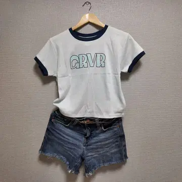 GROVE 반팔 T셔츠 F 화이트/네이비