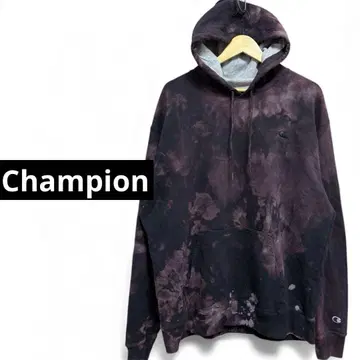 [ XL ] Champion 챔피온 블리치 가공 후디 후드티 자수