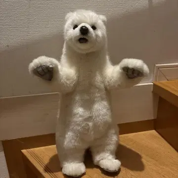 새상품급 HANSA 봉제 인형 북극곰 시로쿠마