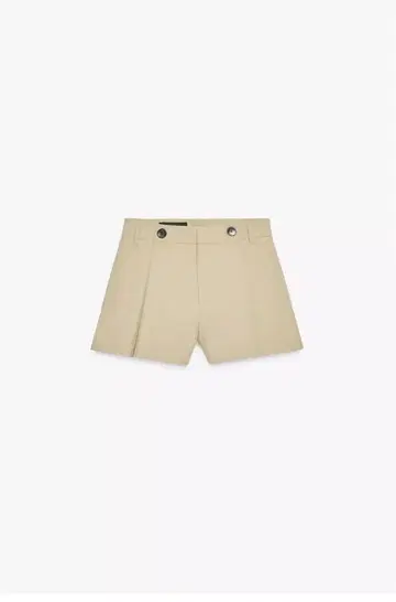 ZARA 자라 버튼 플리츠 숏팬츠