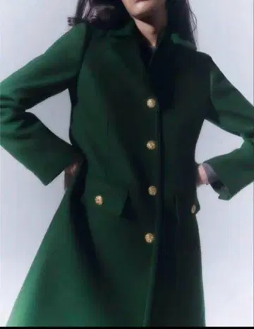 ZARA MANTECO 타이트컷 울 코트 자라 S