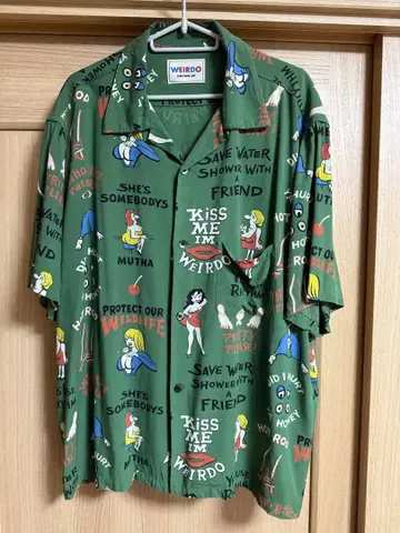 새상품급 weirdo 올 패턴 셔츠 XL 25ss 반팔