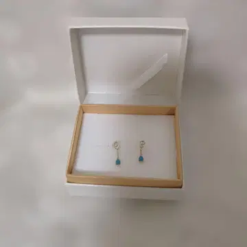 터키석 드롭형 귀걸이