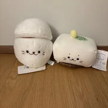 시로땅 하얀 것들 시리즈 봉제 인형 타마고 차가운 두부 묶음 판매