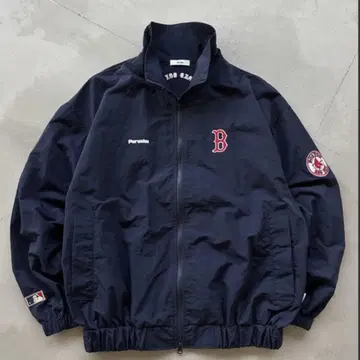Perushu x MLB 나일론 집업 자켓.