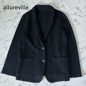 allureville 울 혼방 테일러드 자켓 블랙 2 따뜻한 소재