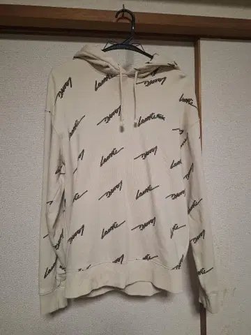 Lacoste Live 로고 프린트 후드티