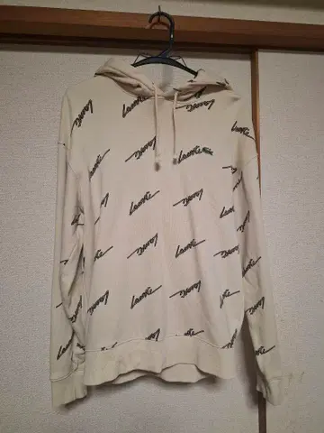 Lacoste Live 로고 프린트 후드티