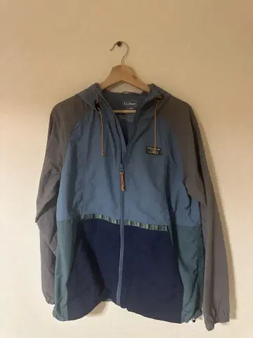 레어 L.L.BEAN 마운틴 후드티 나일론 자켓 드로 코드 부착