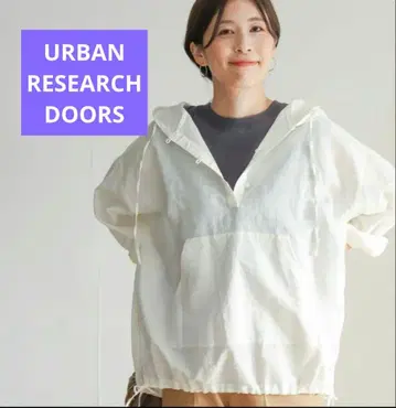 URBAN RESEARCH DOORS 코튼 라미 후드티