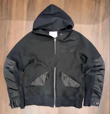 sacai 사카이 후디 블랙 사이즈 1