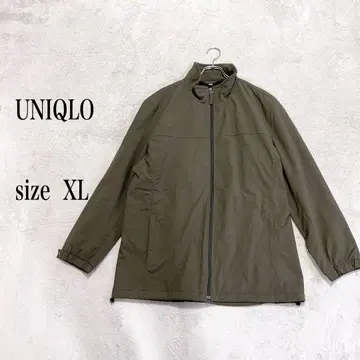 UNIQLO XL 올리브 나일론 자켓 속기모 안쪽 포켓 부착