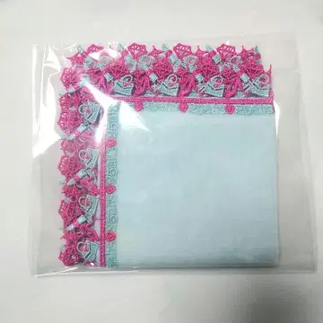 치카자와 레이스 25ans 한정판 손수건 색스 블루 미개봉 뱅상칸