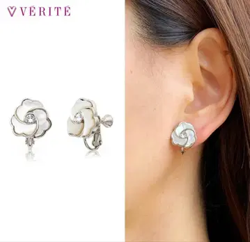 베리테 쉘 로즈 귀찌 (로듐)