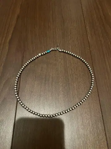 LFC Silver chain 실버 비즈 터콰이즈