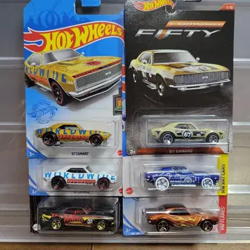 Hot Wheels '67 카마로 6대 세트