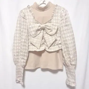 bubbles 체크 자카드 셋업 아이보리